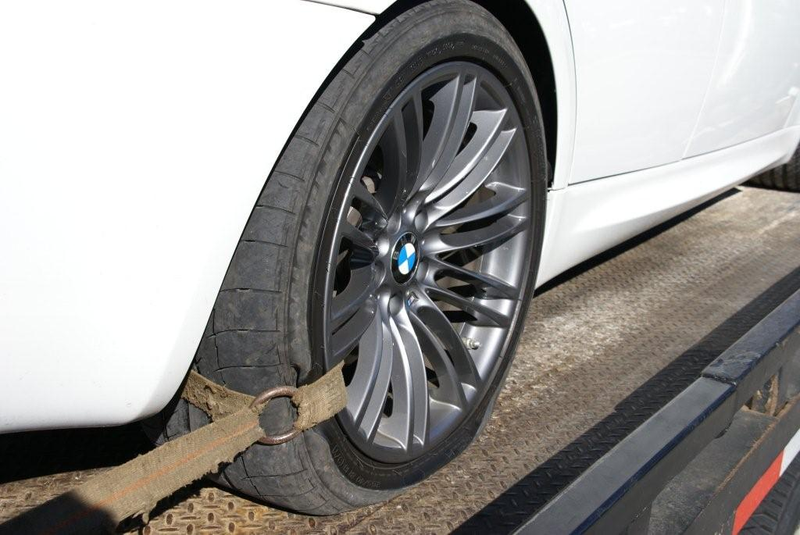 One blown tire and a day ruined!